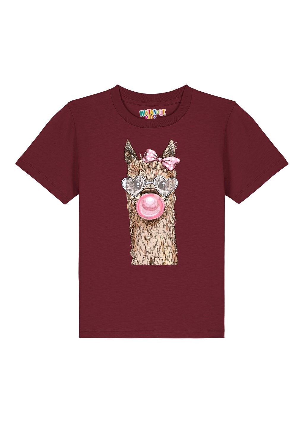 

Футболка с принтом ALPAKA Watapparel, цвет burgundy