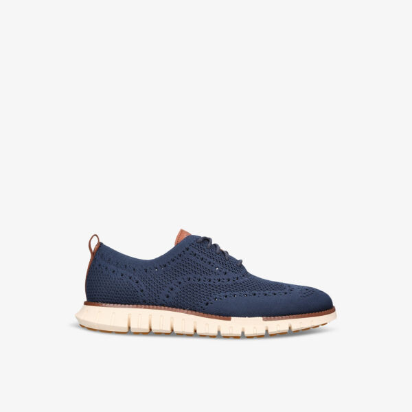 

Zerøgrand трикотажные оксфорды wingtip stitchlite Cole Haan, синий