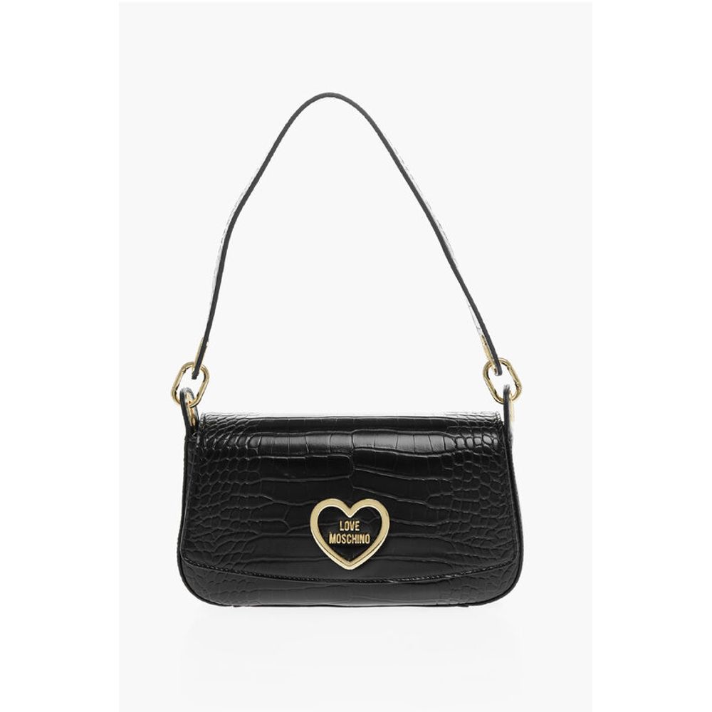

Сумка через плечо LOVE из искусственной кожи с эффектом крокодила Moschino, Black
