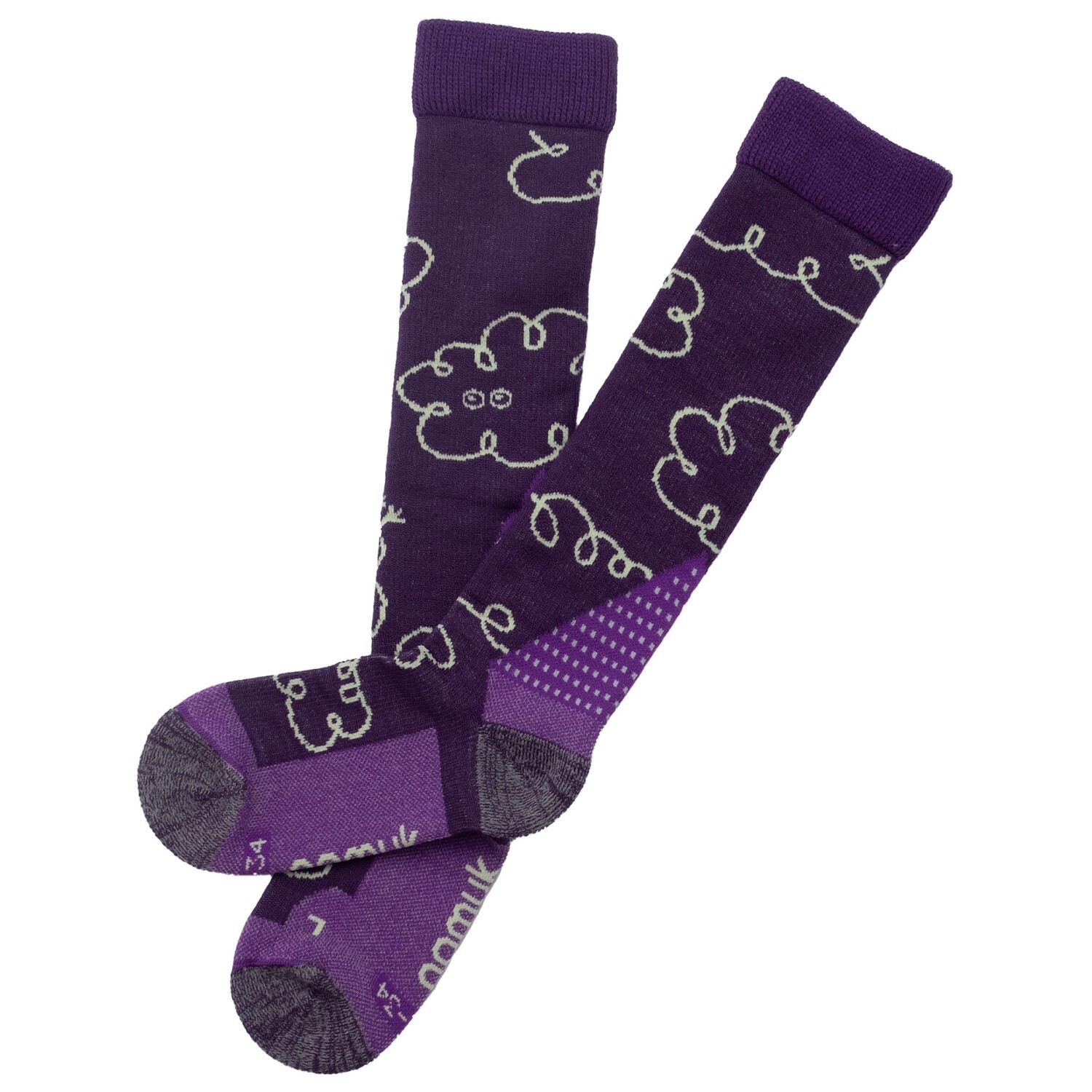 

Лыжные носки Namuk Clouds Merino Ski Socks, цвет Violet Purple/Paradise