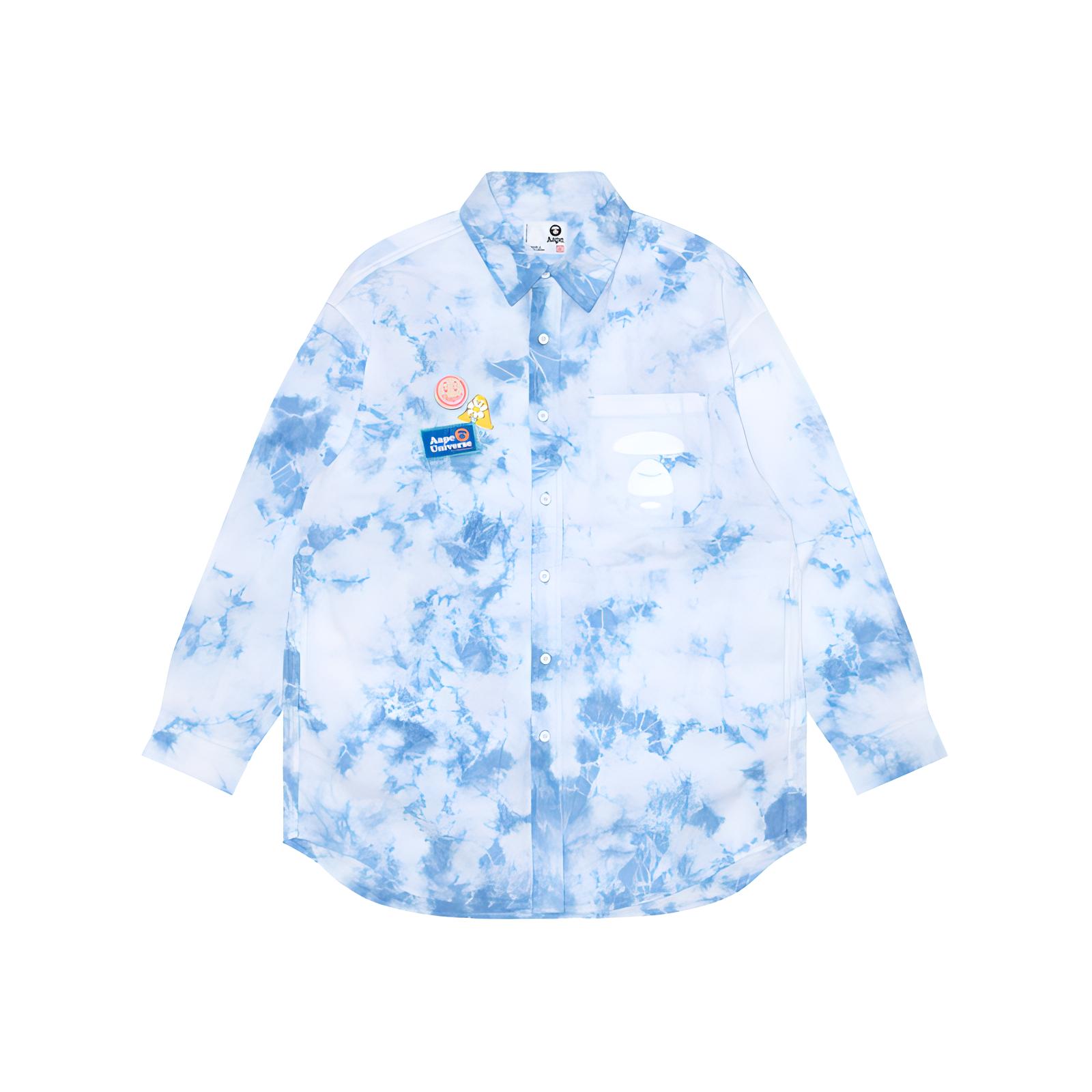 

Рубашка с длинным рукавом Sky-print Aape, синий