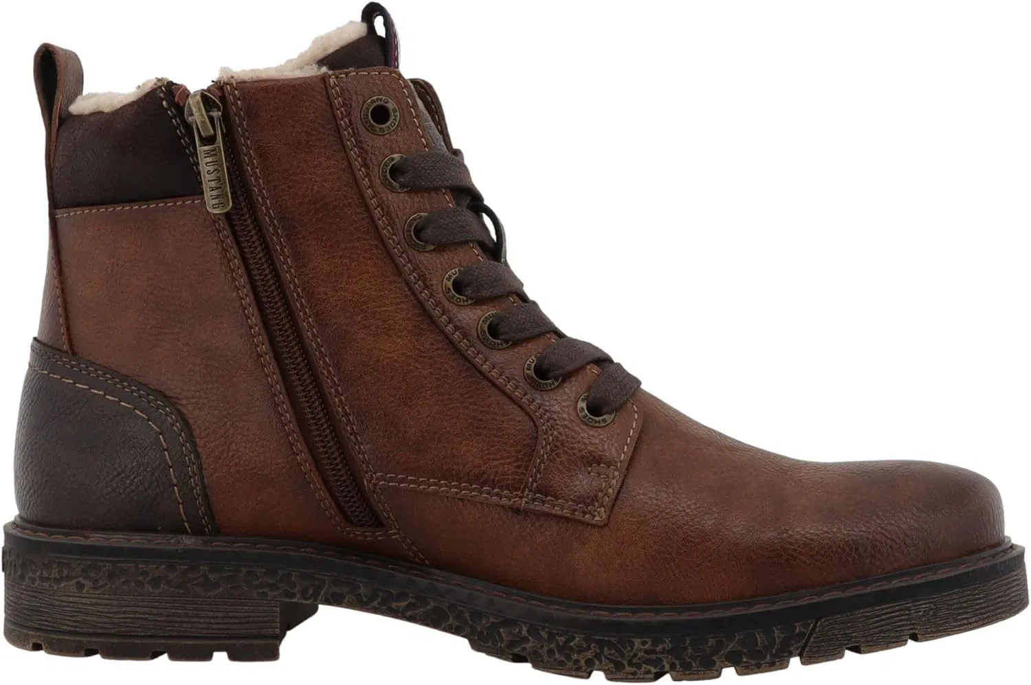 Мужские ботильоны MUSTANG с узорчатой ​​подошвой, артикул 15M0081002, Brown (Rust) — фото 3