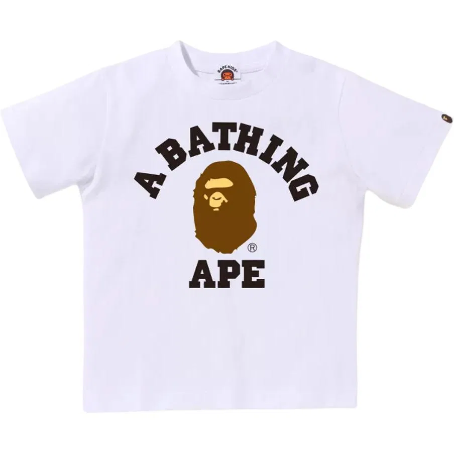 Детская футболка с круглым вырезом A BATHING APE, Green — фото 2