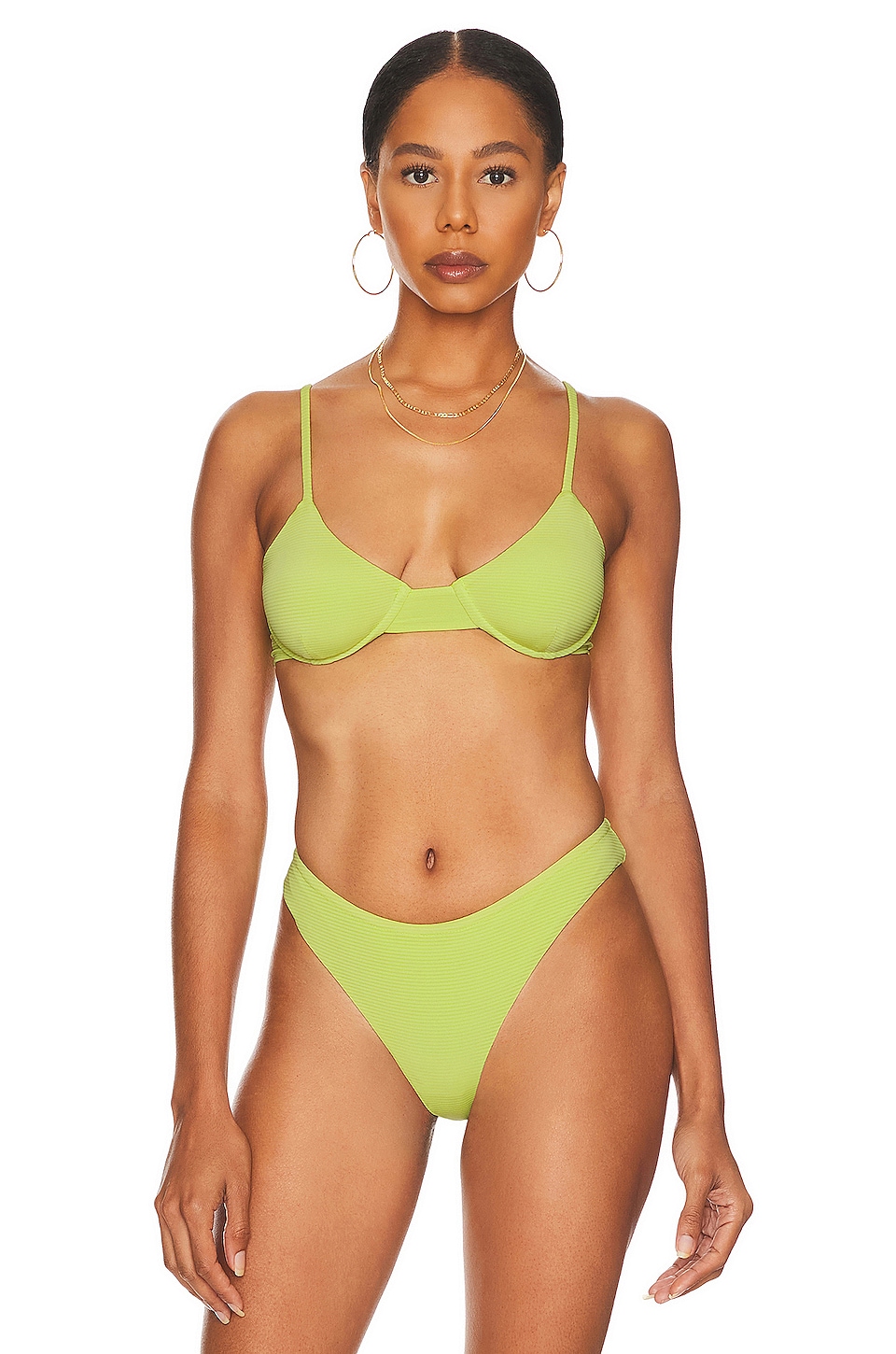 

Топ бикини superdown Nerina Rib, цвет Neon Green