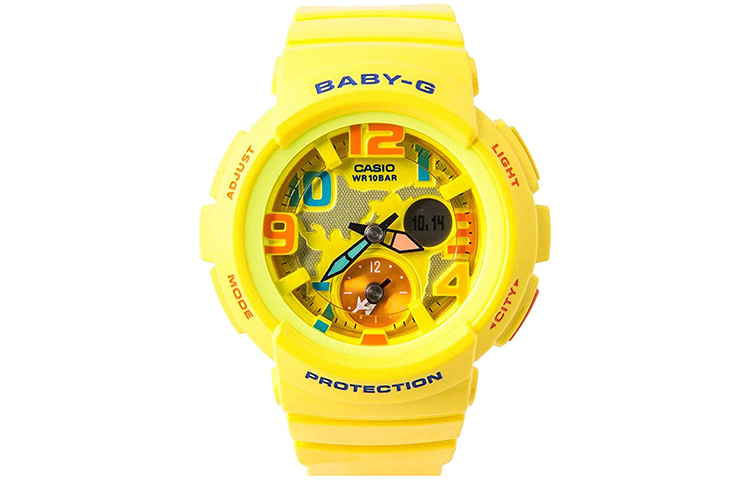 

CASIO Часы Women's BABY-G Yellow Watch BGA-190-9B, Yellow