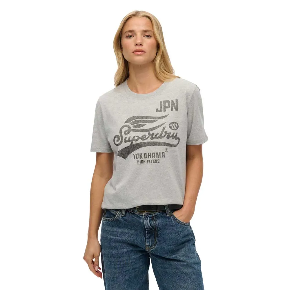 

Футболка с коротким рукавом Superdry High Flyers, серый