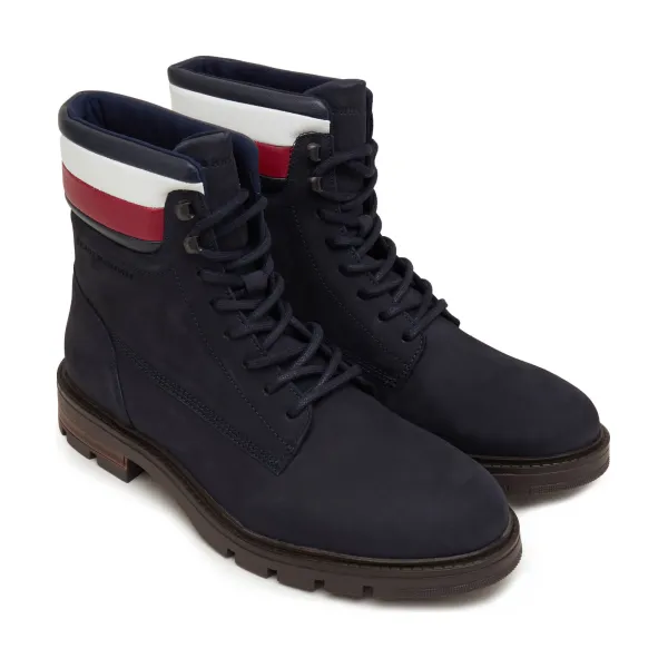 Корпоративные треккинговые туфли Hilfiger из нубука Tommy Hilfiger, синий — фото 2