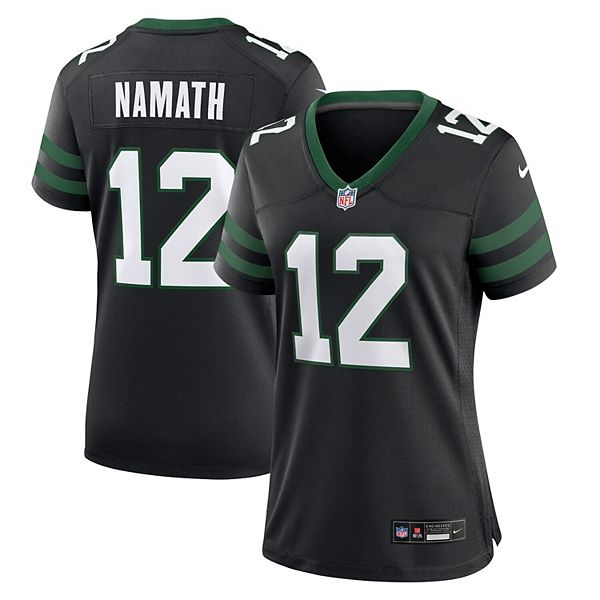 

Женская футболка Joe Namath Legacy черная New York Jets Nike, Черный, Женская футболка Joe Namath Legacy черная New York Jets Nike