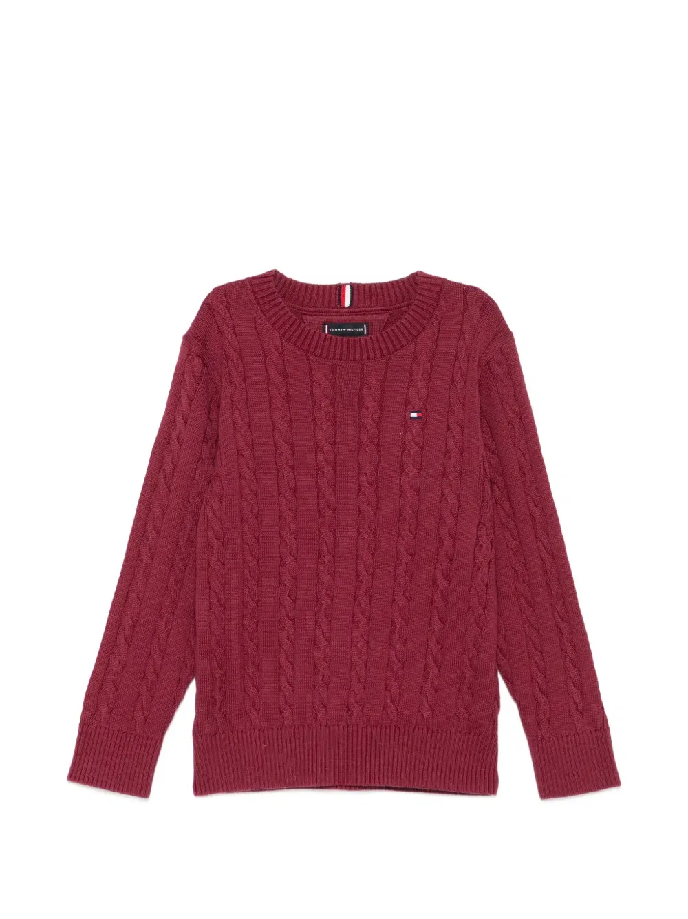 Свитер с круглым вырезом Tommy Hilfiger Junior, красный