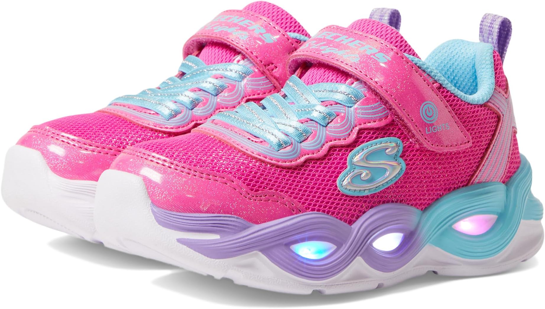 

Кроссовки SKECHERS KIDS Twisty Glow Light Up Sneaker, цвет Hot Pink