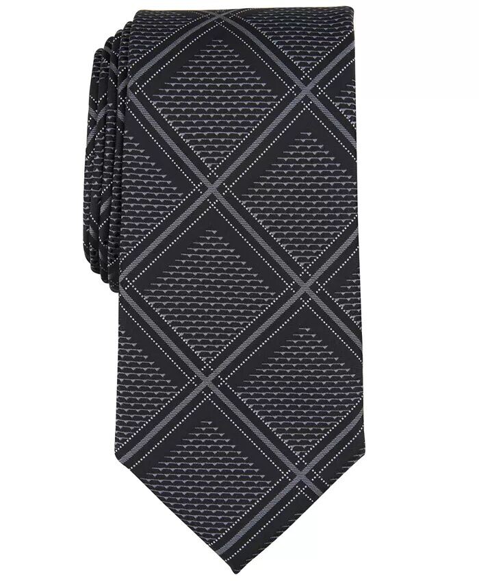

Мужской галстук Bannos с крупной сеткой Perry Ellis, черный