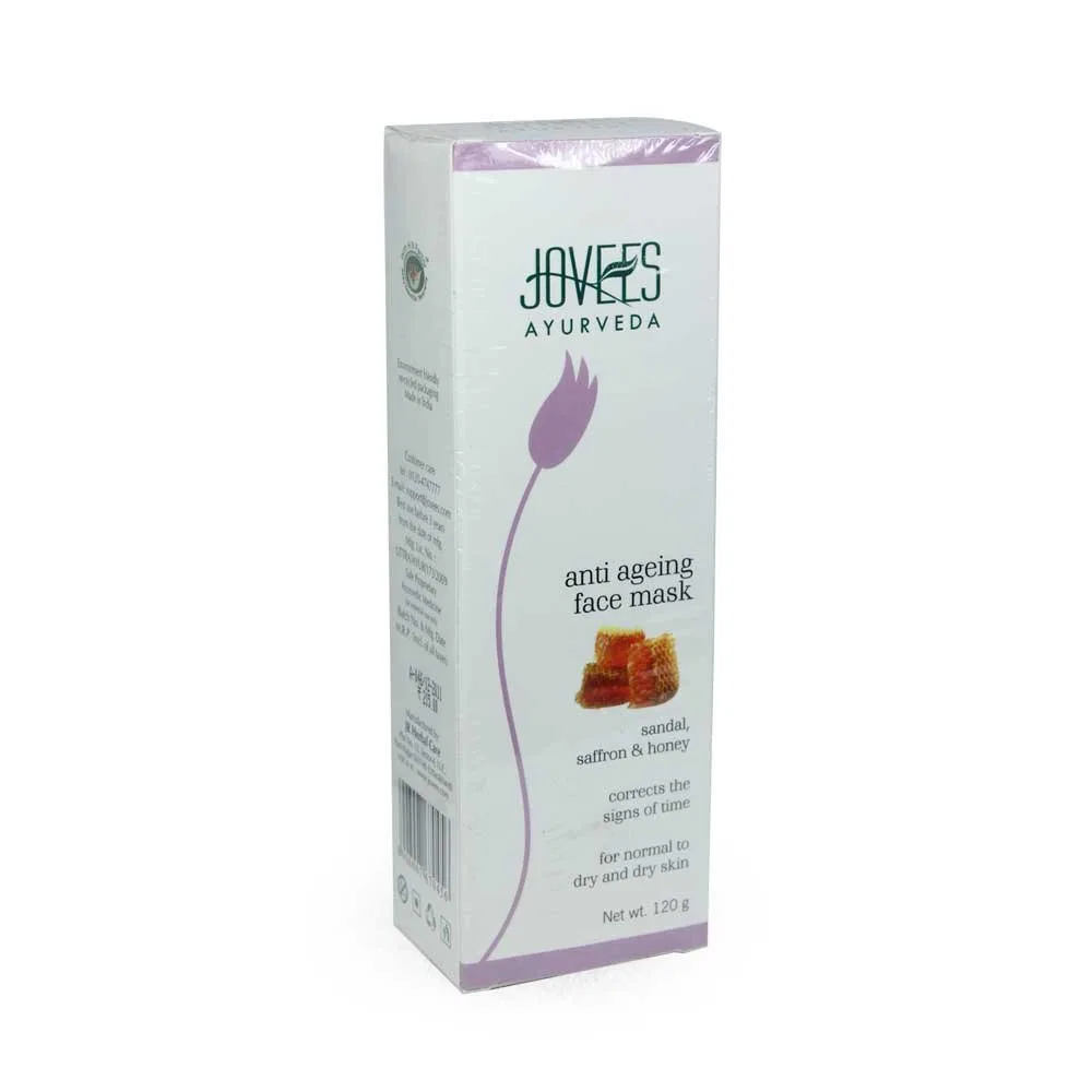 Молочко для умывания Jovees — Антивозрастная Ayurveda с сандалом, шафраном и медом, 120 г — фото 2