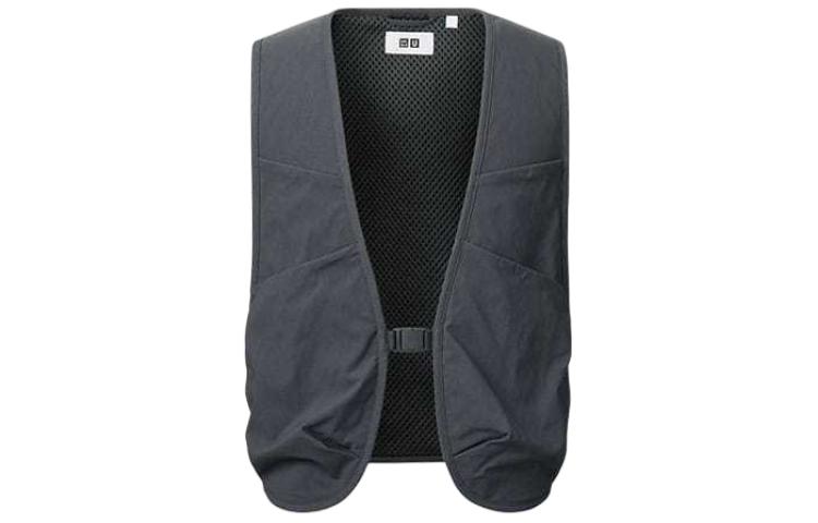 UNIQLO Жилет мужской тёмно-серый, Dark Gray — фото 3