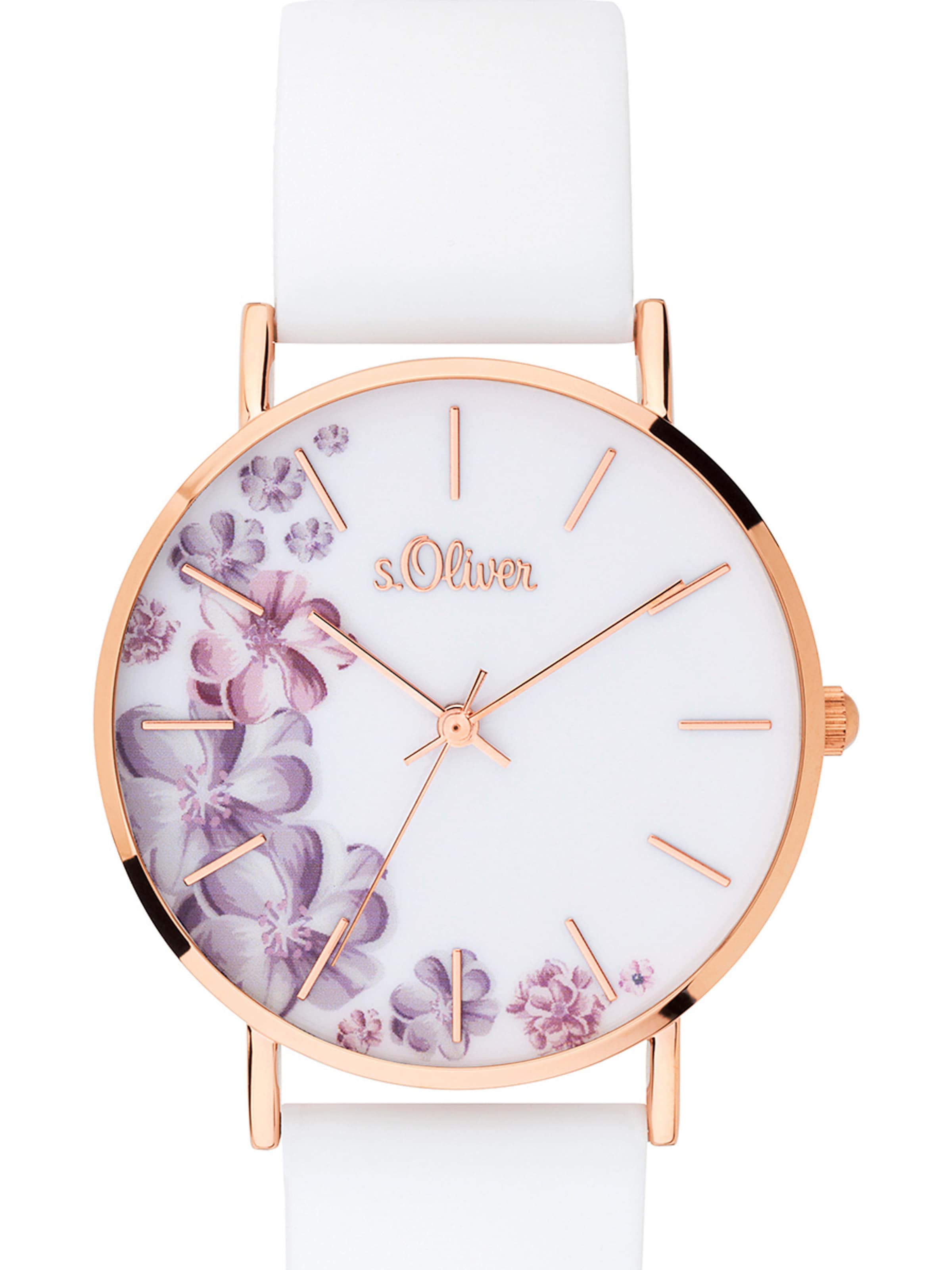 

s.Oliver Часы Analog 'SO-3706-PQ' в белом цвете