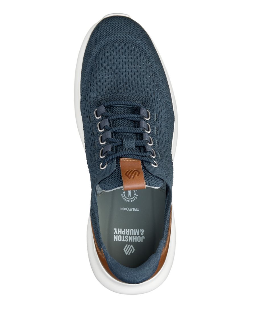 Мужские вязаные кроссовки Amherst 20 с гладким носком Johnston & Murphy, Navy Knit — фото 4