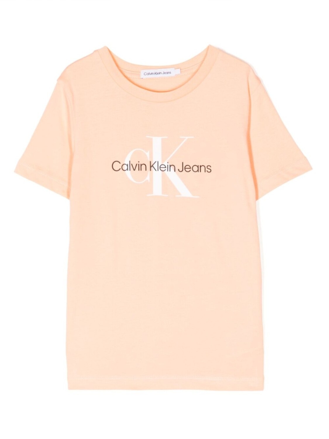 

Футболка с логотипом Calvin Klein Kids, оранжевый