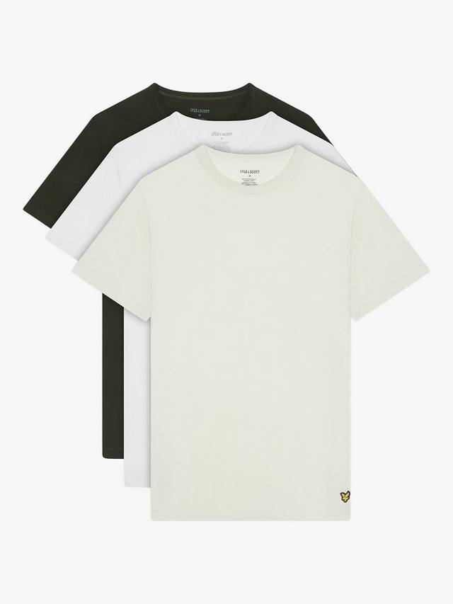 

Базовая футболка Lyle & Scott, цвет Moss/White/Blue