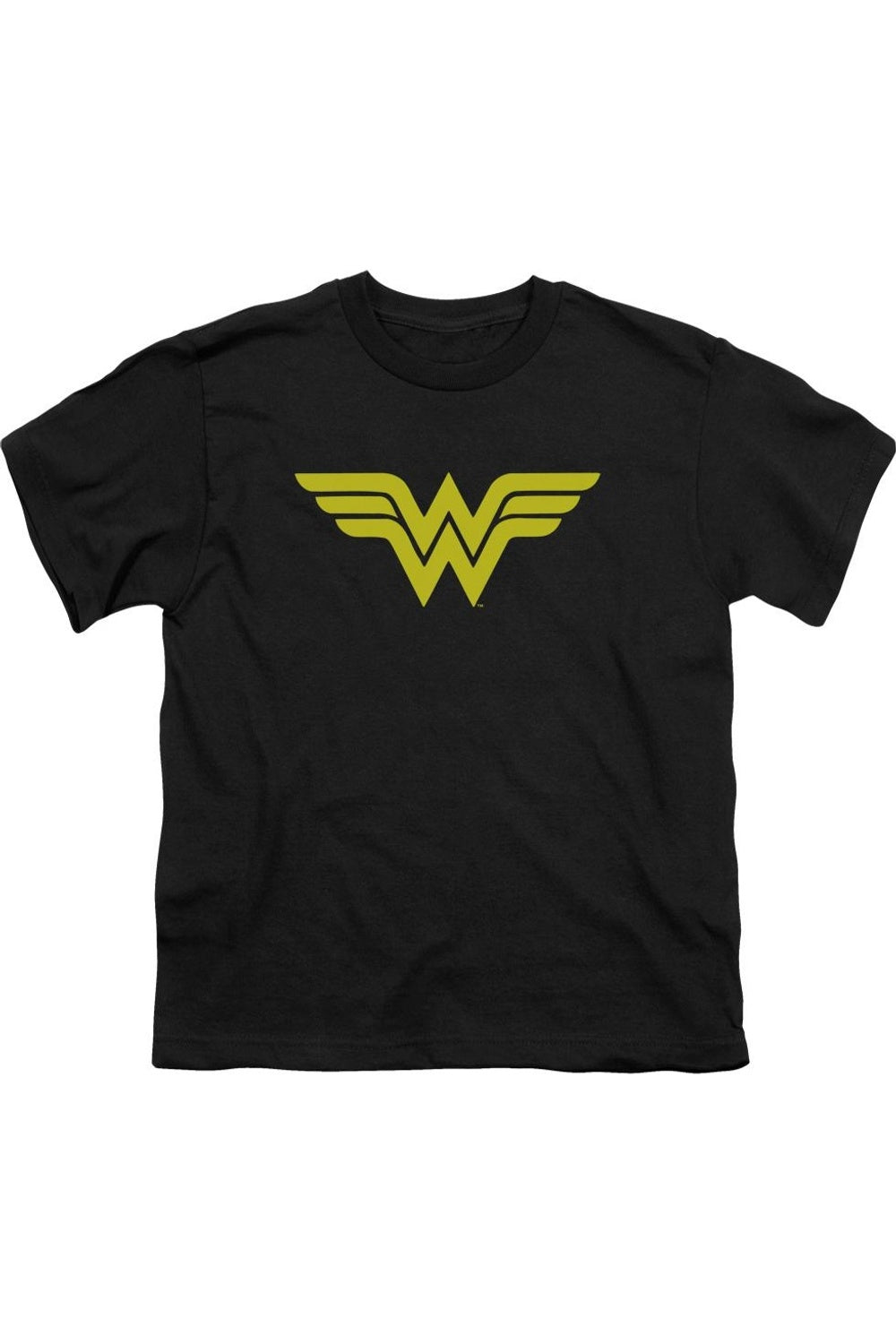 

Футболка с коротким рукавом для детей с логотипом Wonder Woman от DC Comics Gildan, черный