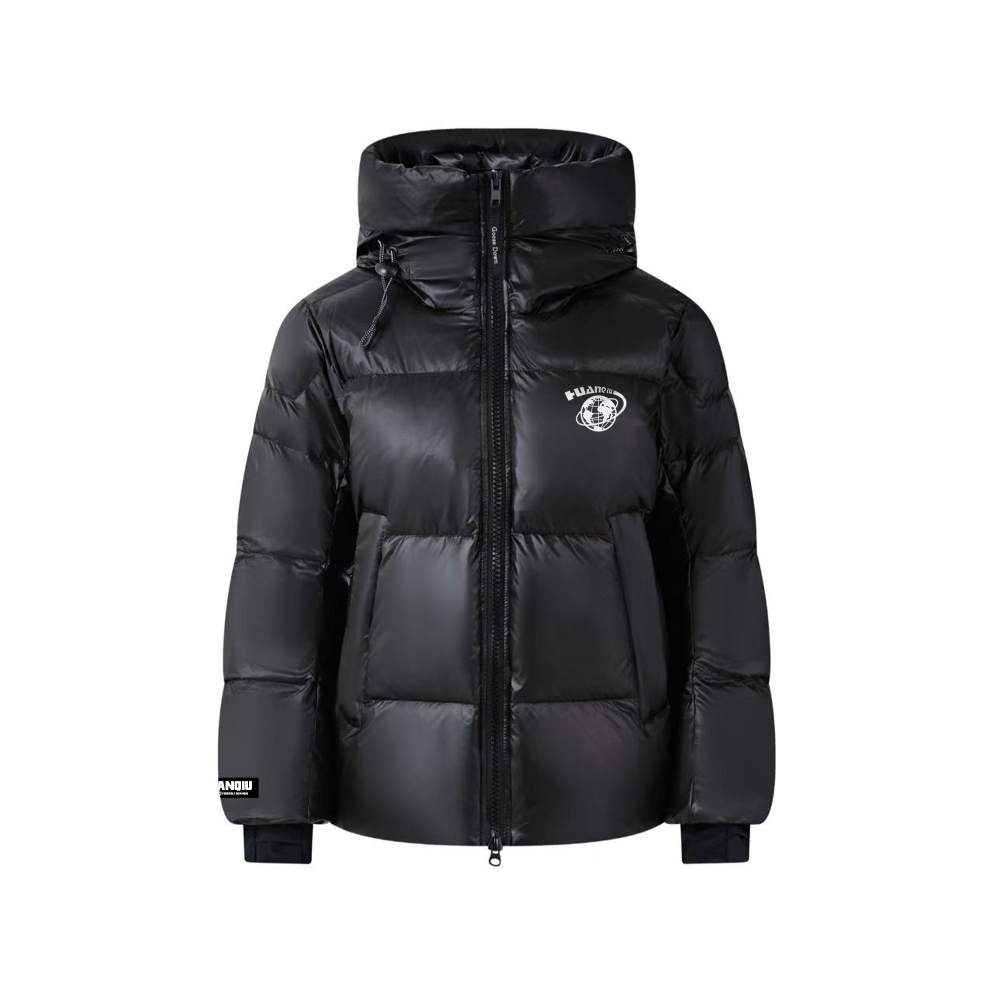 

Пуховик Unisex с капюшоном утепленный Puffer Jacket HUANQIU, черный