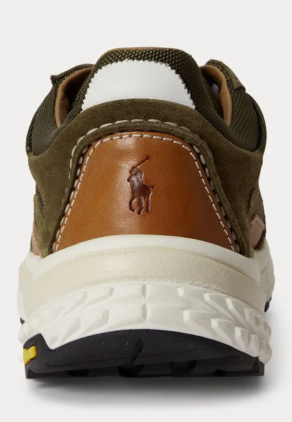 Современные кроссовки modern trainer 200 с замшевыми вставками Polo Ralph Lauren, Olive Green — фото 3