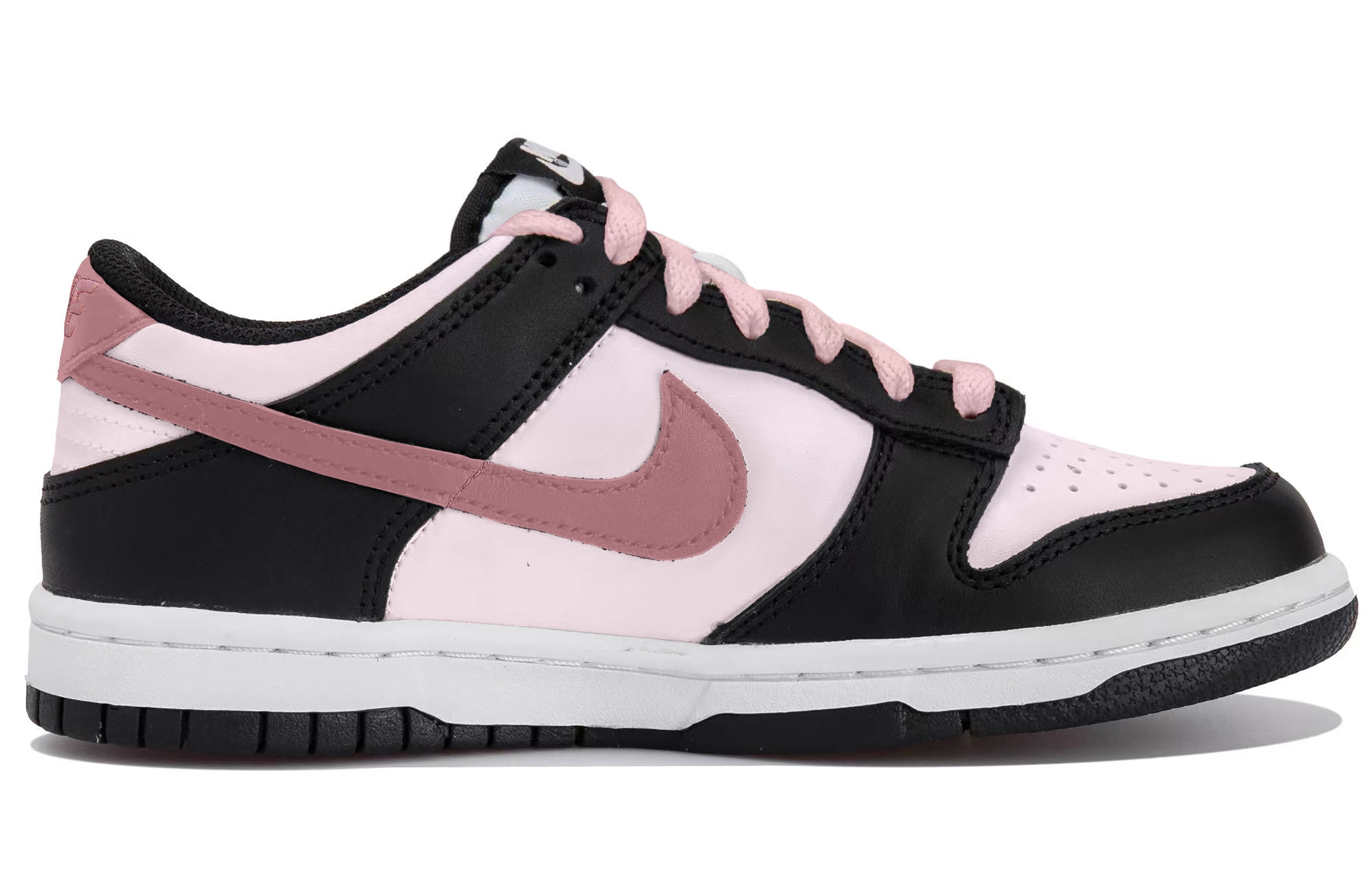 

Кроссовки Nike Dunk Skateboard Shoes Women's Low-Top Black Pink, черный/розовый