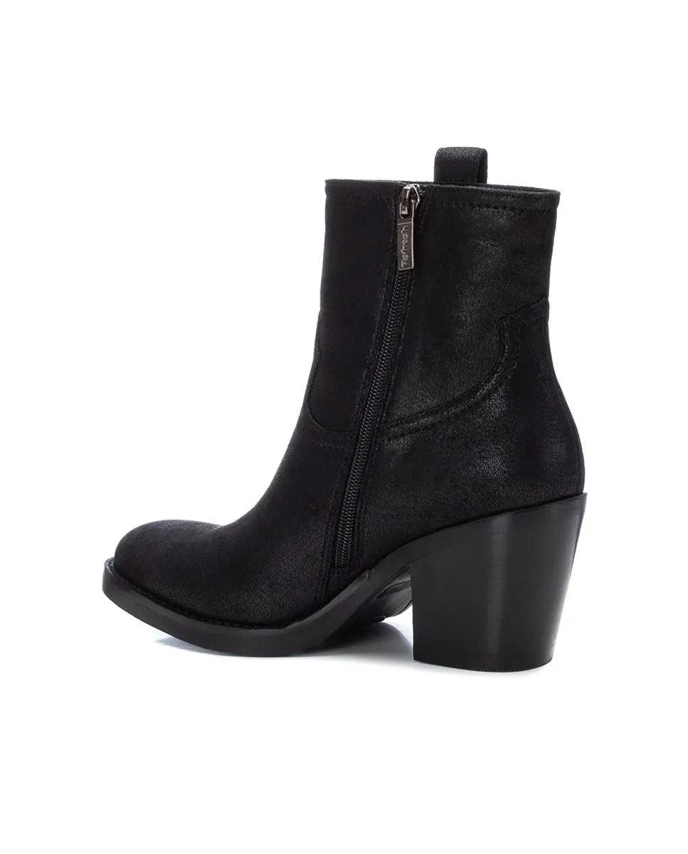 Женские ботильоны с острым носком и боковой молнией Refresh, черный — фото 3