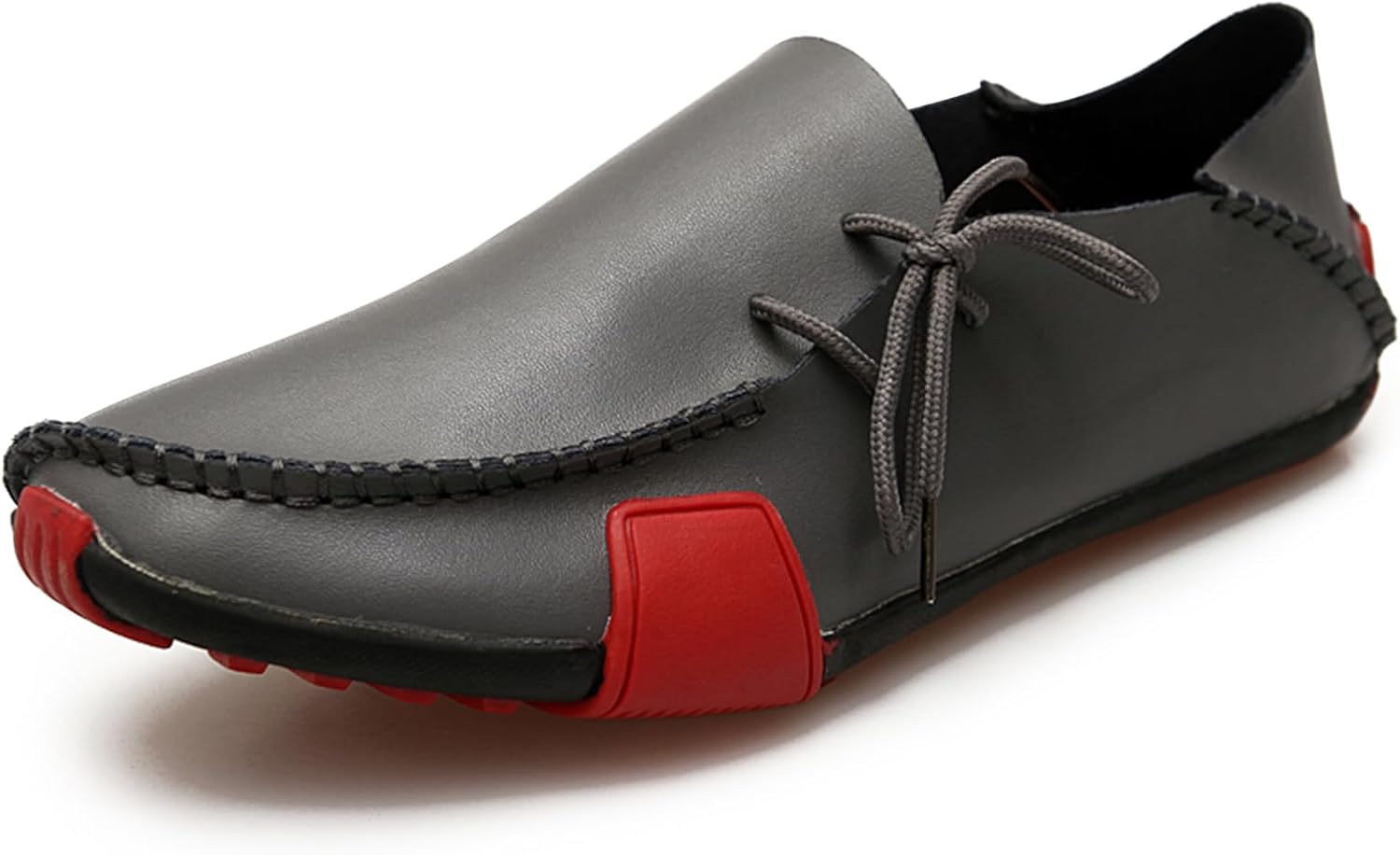 

Мужская повседневная обувь Abborora, ручная работа, кожаные лоферы-мокасины, мягкие туфли без шнурков, серый