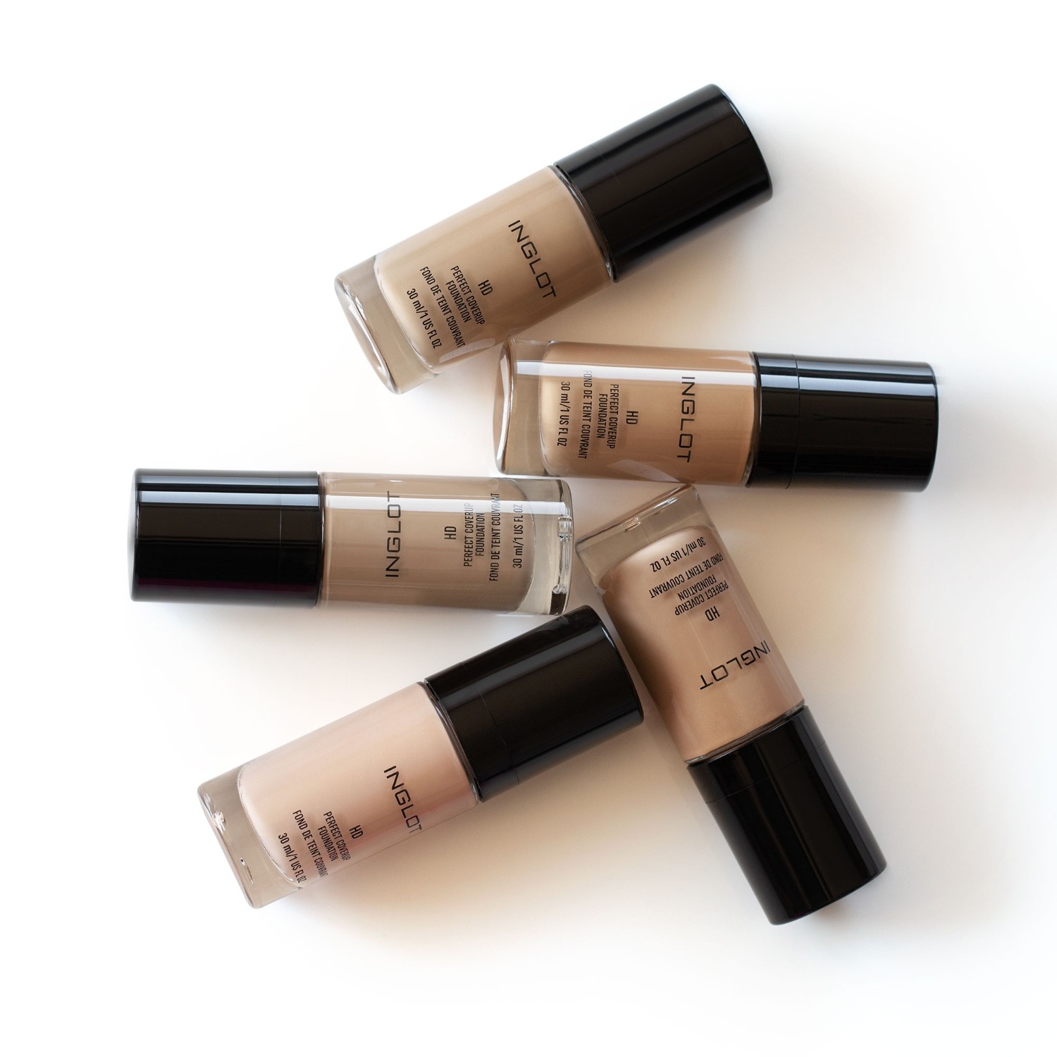 Тональный крем для лица hd perfect coverup Inglot, nr. 72, объем 30 мл — фото 4