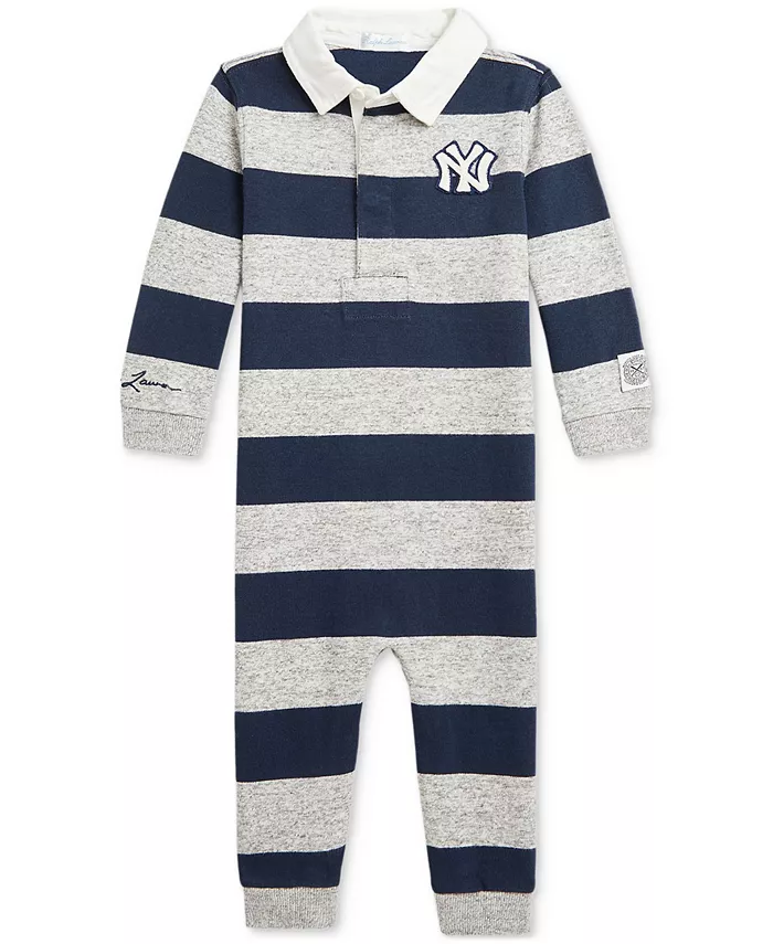 

Детский комбинезон из хлопка в полоску New York Yankees Polo Ralph Lauren, мультиколор
