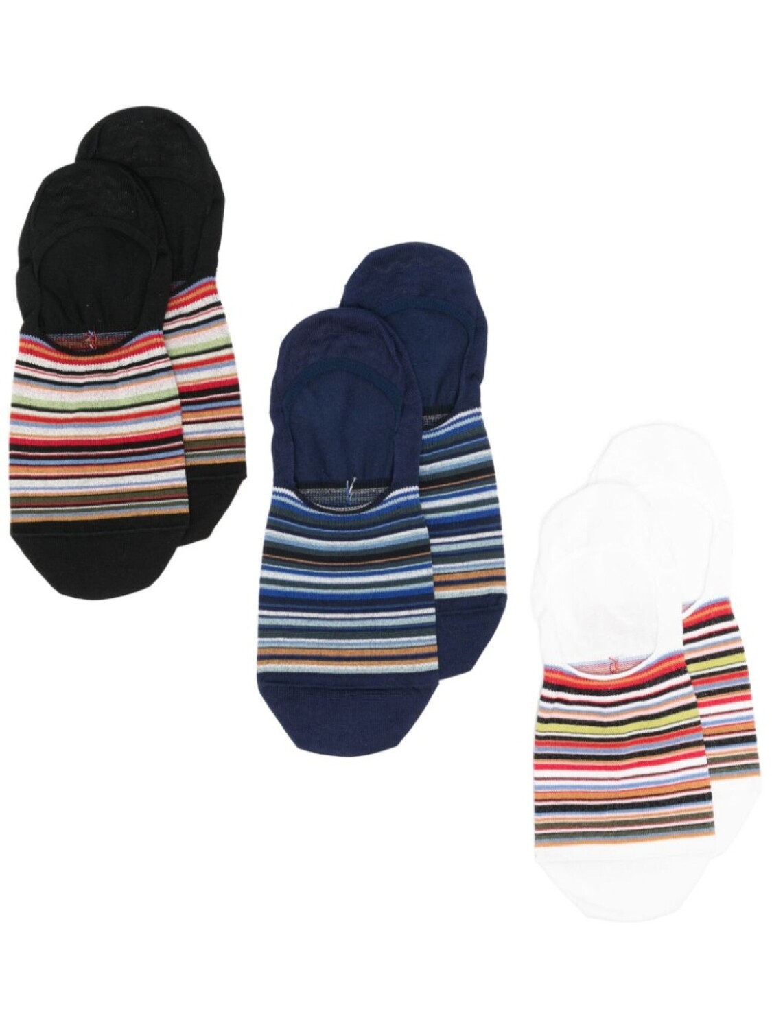 

Paul Smith комплект из двух пар носков в полоску Artist Stripe, черный