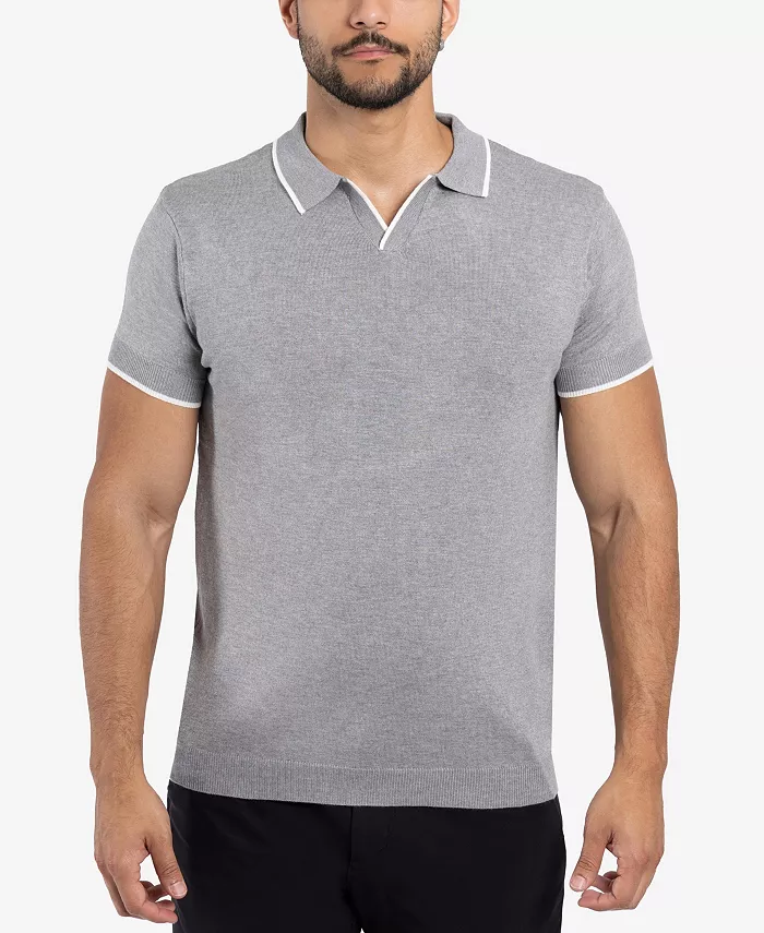 

Мужской поло свитер с V-образным воротником Xray, серый