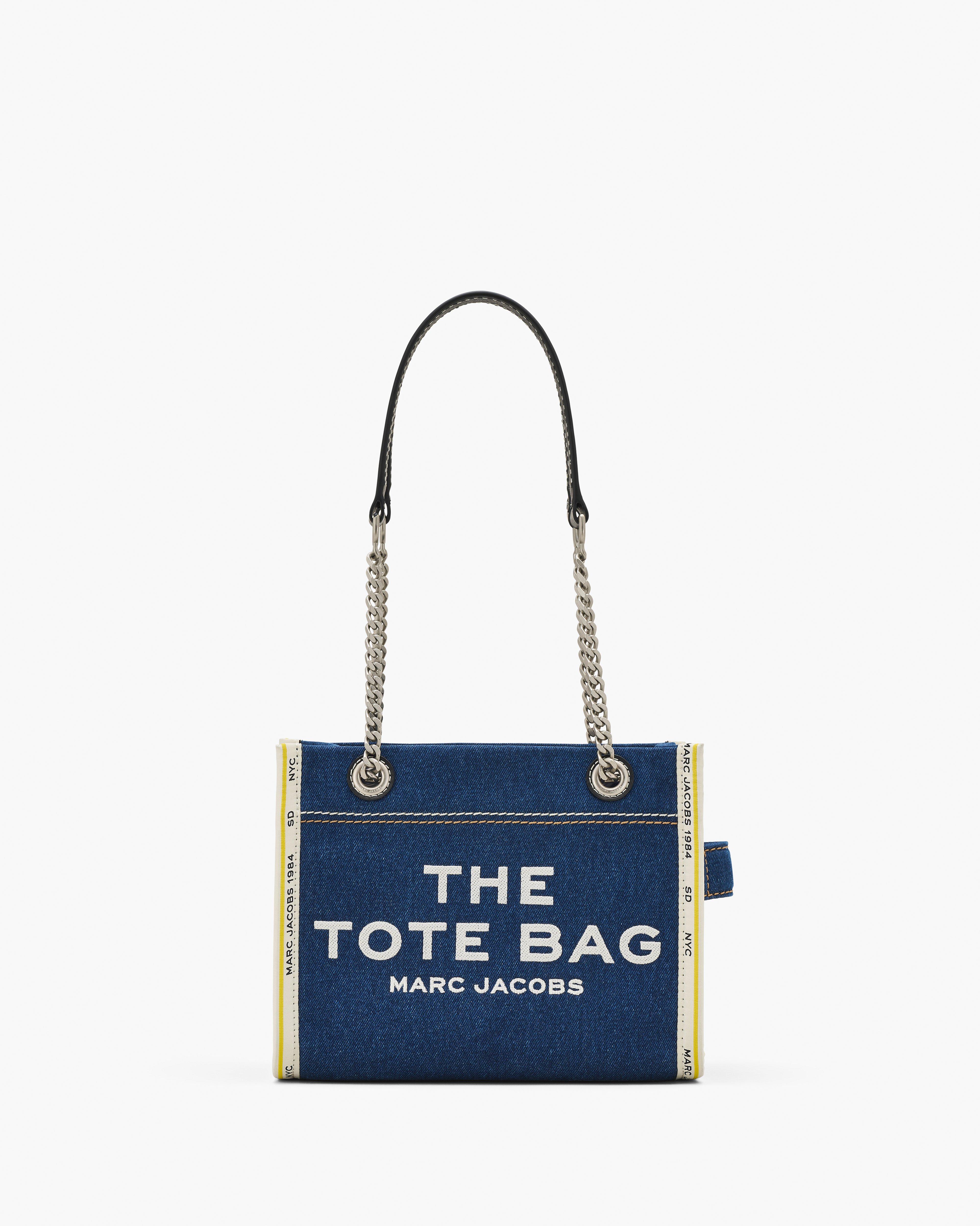 

Сумка-тоут Denim Chain Small Marc Jacobs, цвет Dark Wash, Серый, Сумка-тоут Denim Chain Small Marc Jacobs, цвет Dark Wash