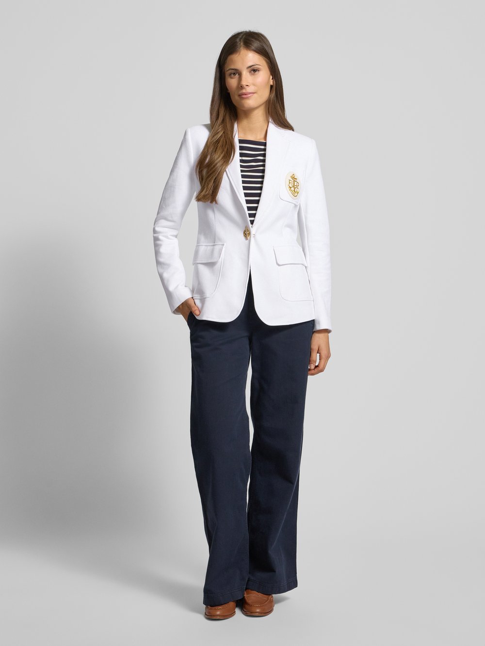 

Блейзер с воротником-лацканом модель 'TANILE' Lauren Ralph Lauren, белый