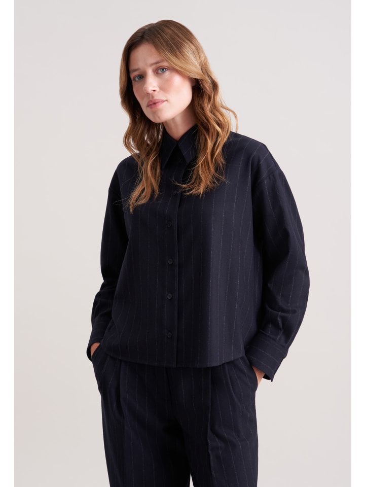 

Блузка свободного кроя темно-синего цвета Seidensticker