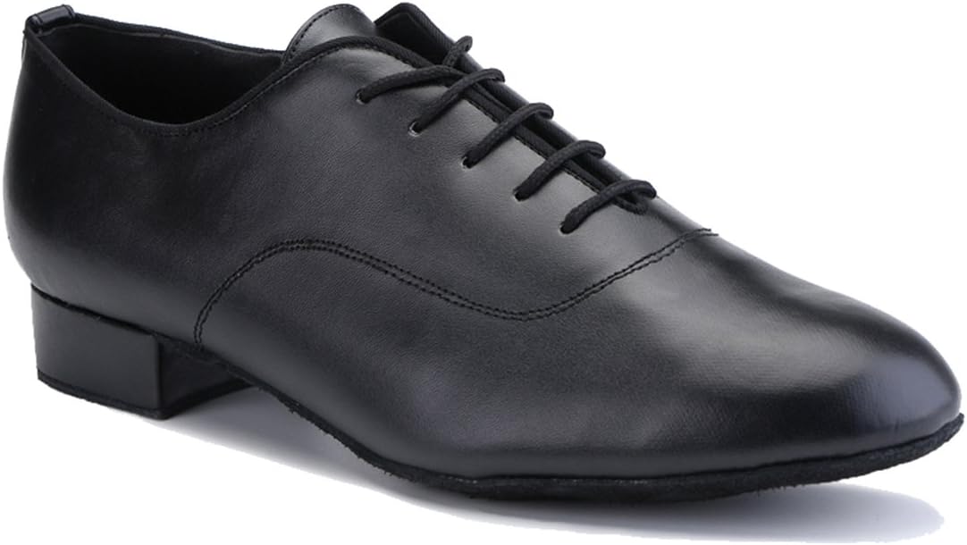 

Классические мужские танцевальные туфли с закрытым носком, на шнуровке, для сальсы, танго, джаза, румбы, бальных танцев, латинских и современных танцев Mgm-Joymod, черный