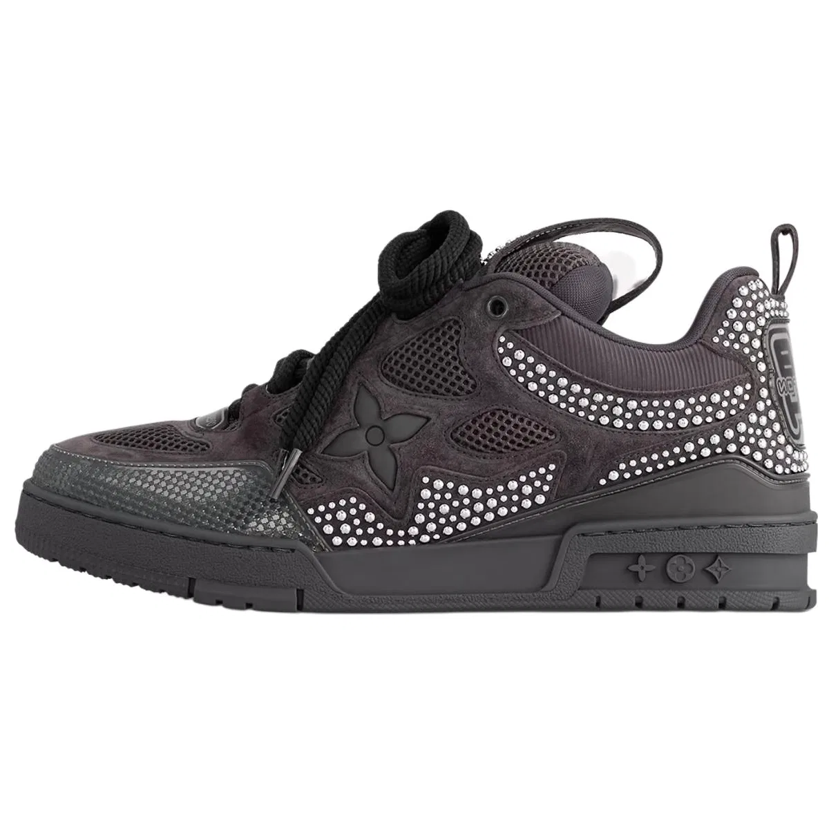 Кеды LOUIS VUITTON из кожи серые