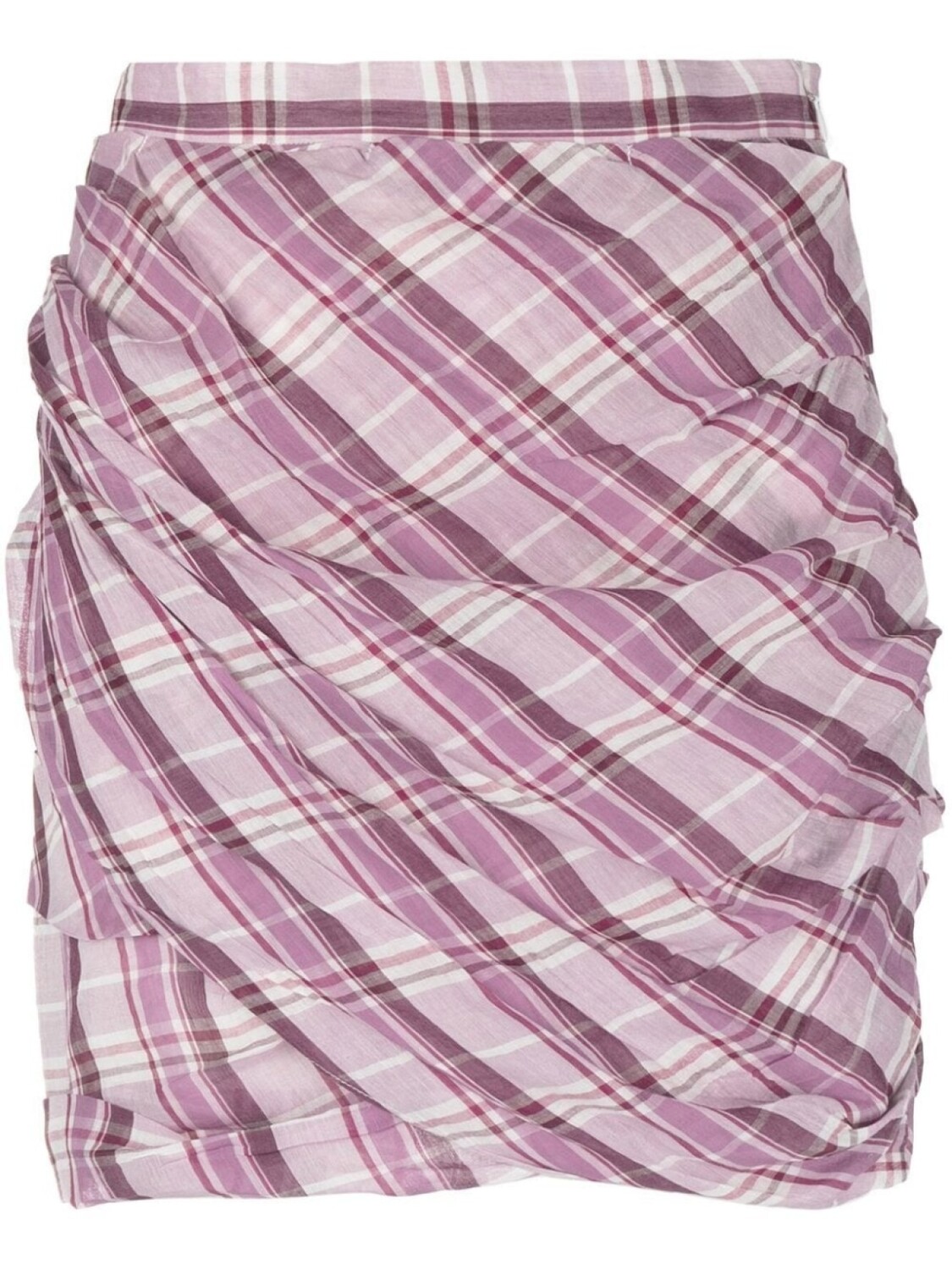 

Короткая юбка в клетку MARANT ÉTOILE, розовый