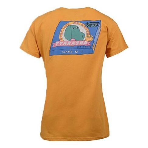 

Футболка alphabet printing short sleeve yellow Vans, желтый
