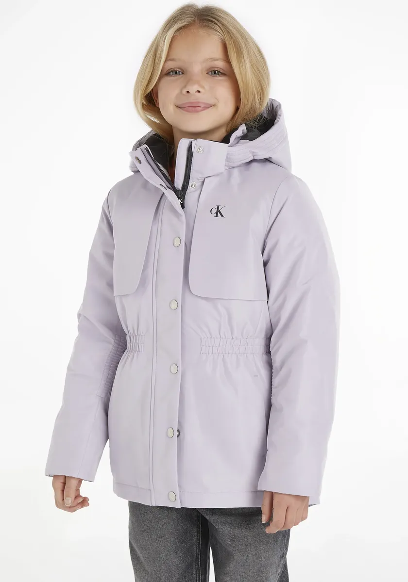 

Парка Calvin Klein Jeans "BACK TO SCHOOL JACKET", с капюшоном, цвет Lavender Aura