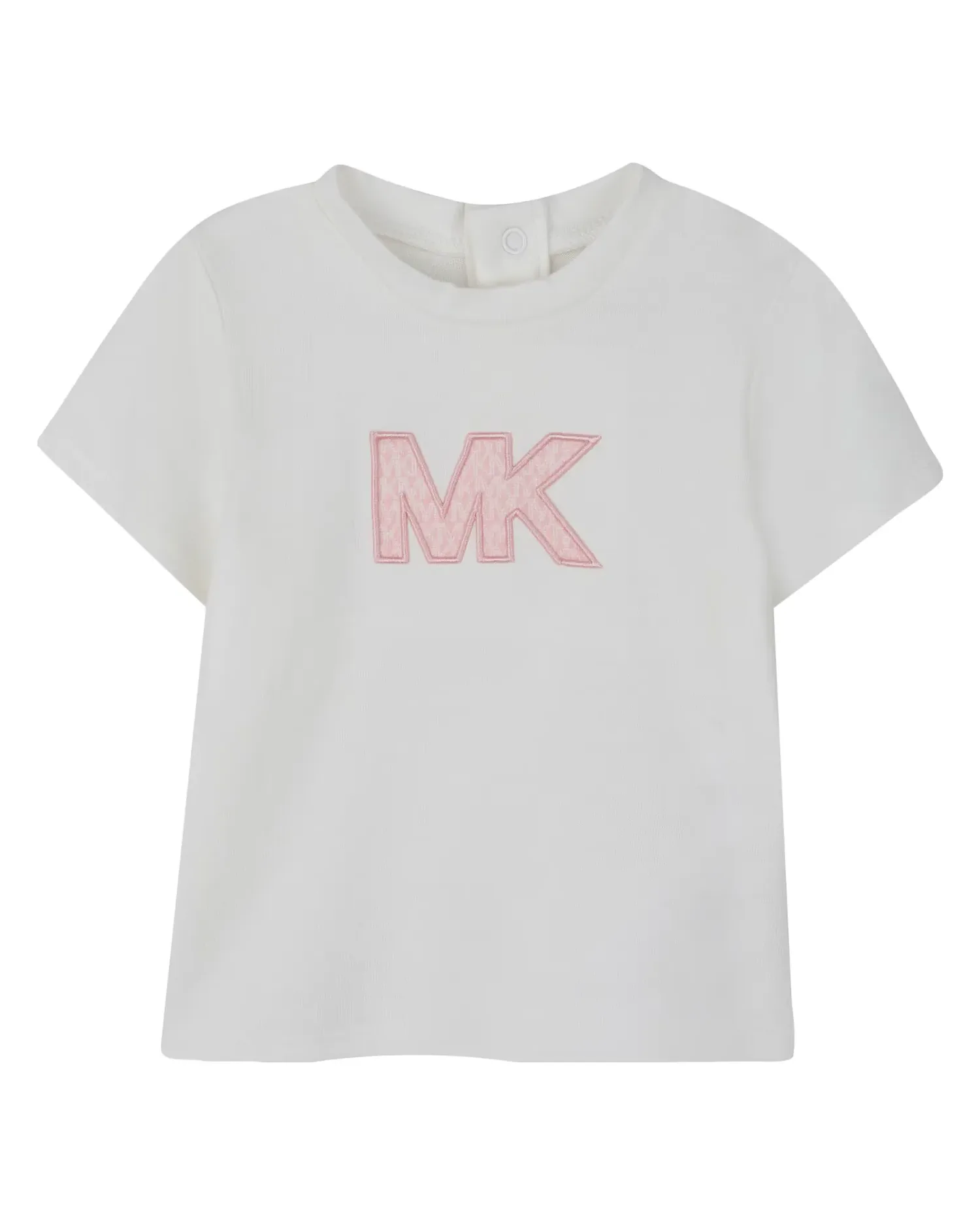 Комплект для девочки с короткими рукавами, однотонный, из полиэстера Michael Kors, Natural — фото 2