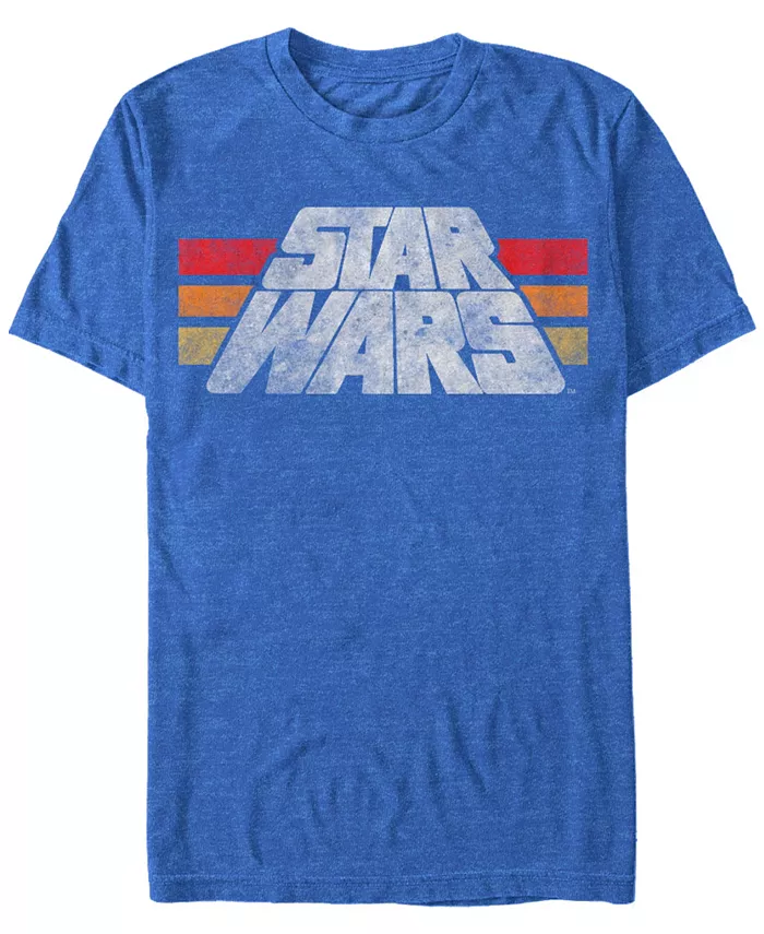 

Футболка мужская Star Wars Classic Retro с потертым логотипом, короткий рукав Fifth Sun, синий