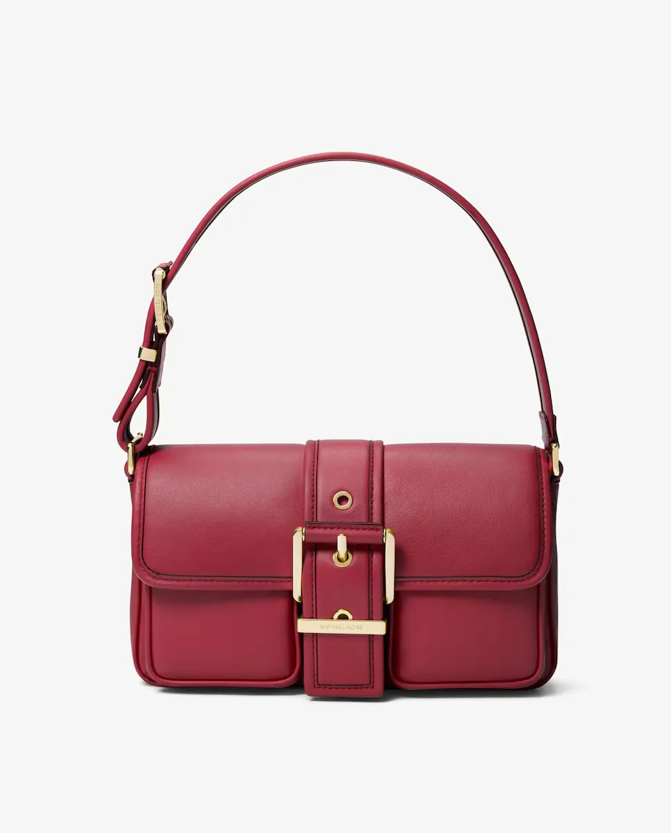 

Кожаная сумка через плечо Colby с крупной пряжкой Michael Michael Kors, красный