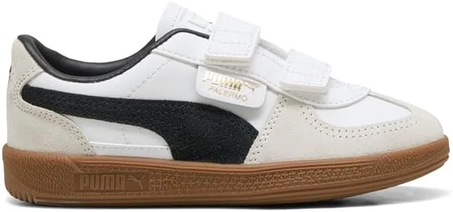Puma детские универсальные кроссовки Palermo на застежке-липучке (малыши), белый/серый