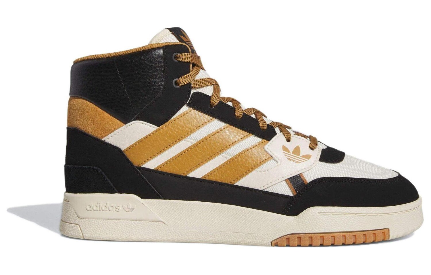 Мужские кроссовки для скейтбординга adidas originals Drop Step, Black/Yellow — фото 2