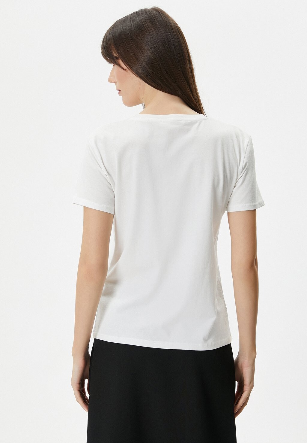 

Футболка с принтом CREW NECK SHORT SLEEVE Koton, белый