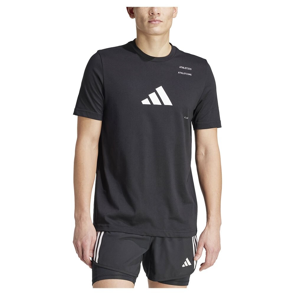

Футболка с коротким рукавом adidas Ath Cat G, черный