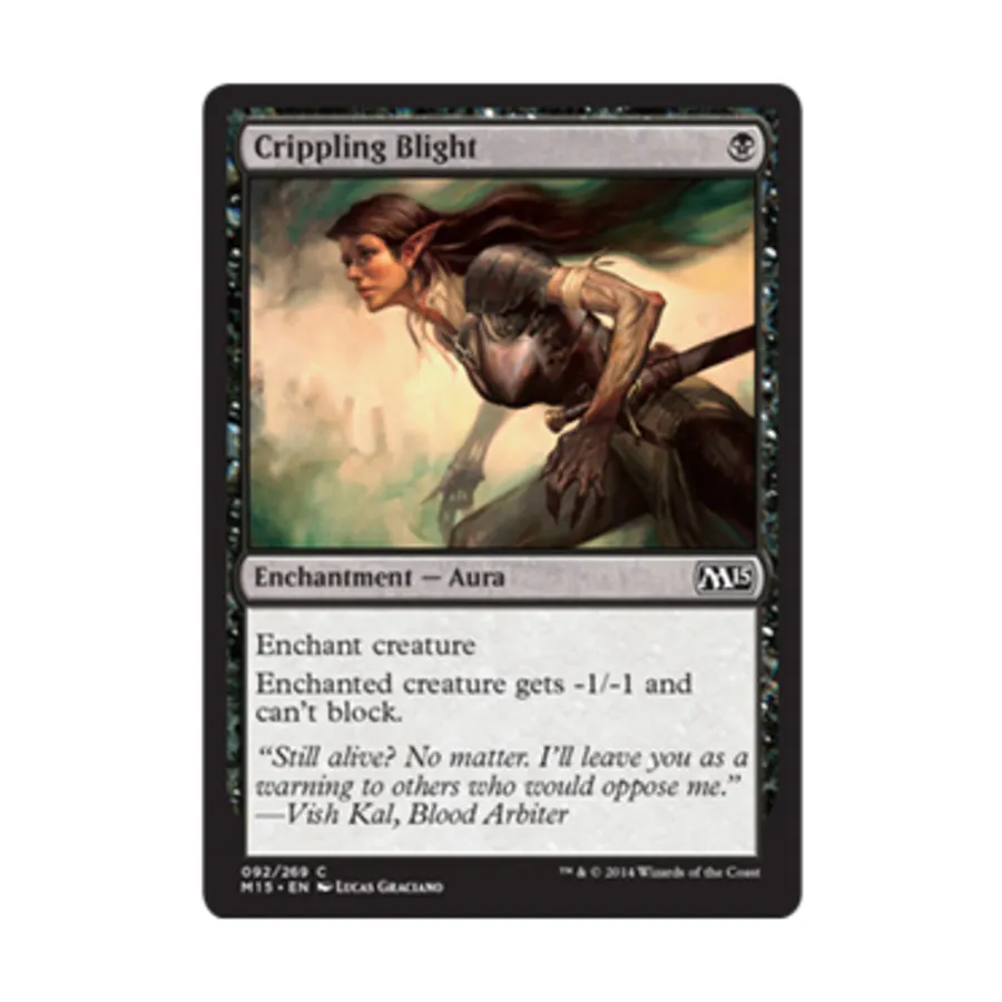 

CCG Калечащая порча (C) (Фольга), MTG - Magic 2015