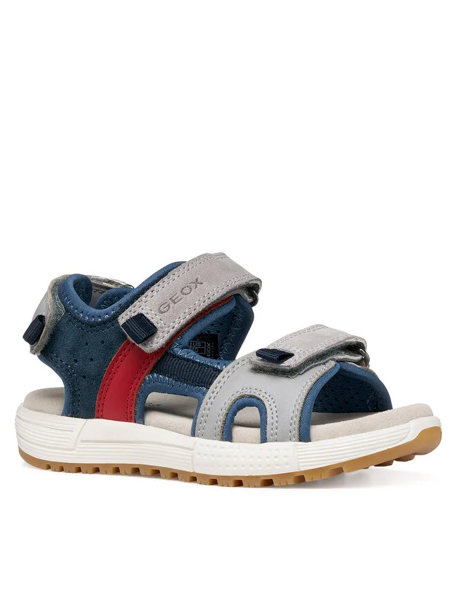 Geox Сандалии J Sandal Alben Boy J35AVA 01522 C1F4W M Серые — фото 2