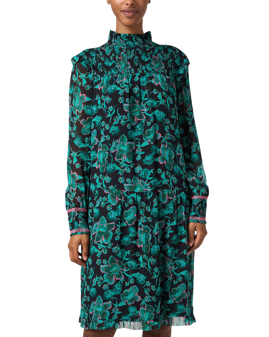 

Мини-платье Marc Cain из льняной смеси, черный