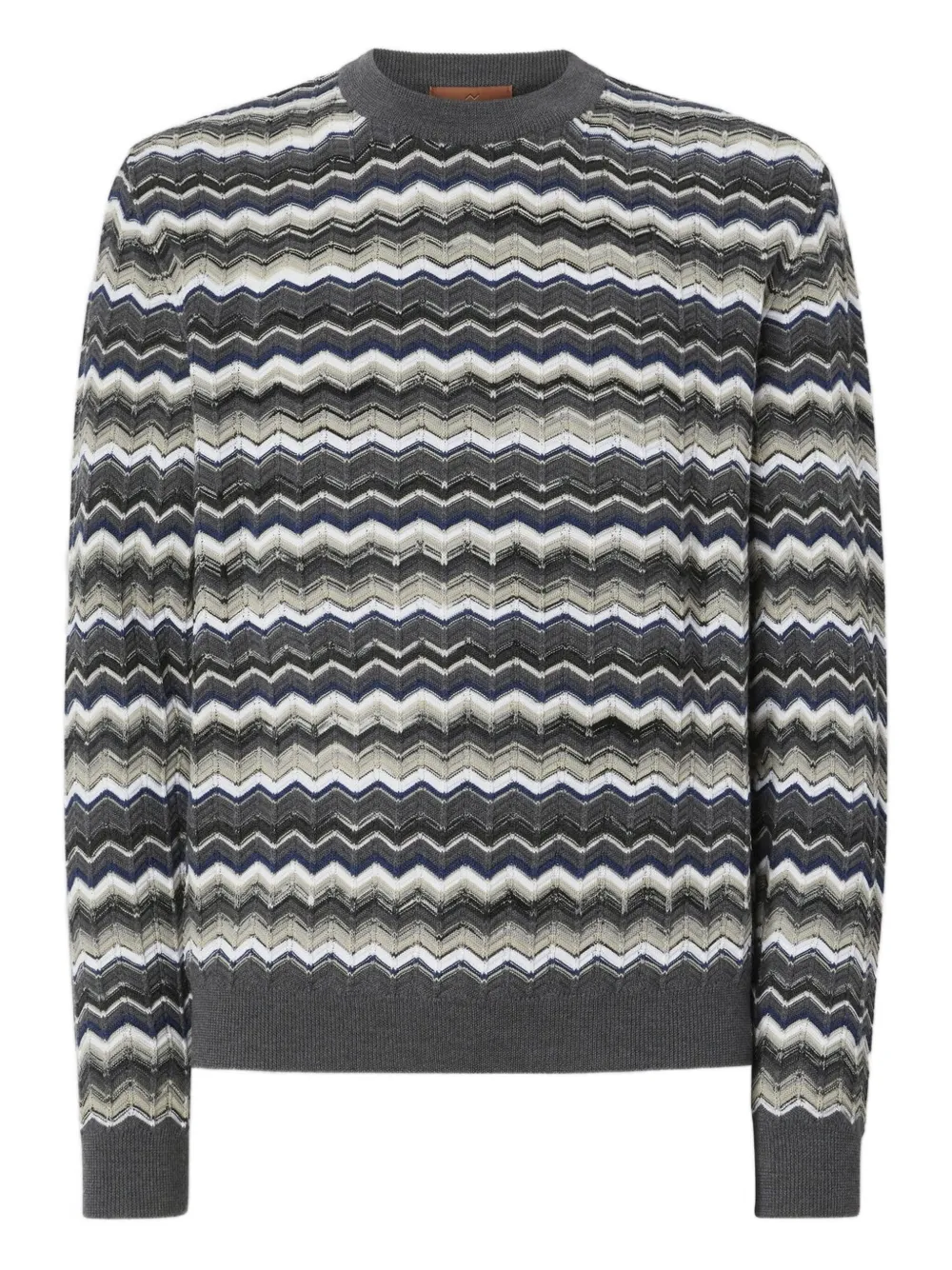 

Свитер с шевронным узором Missoni, серый